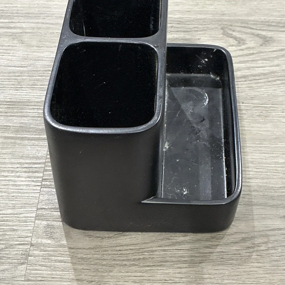 Black 3 Hole Vanity Organizer | Bathroom, Make Up, Toothbrushes